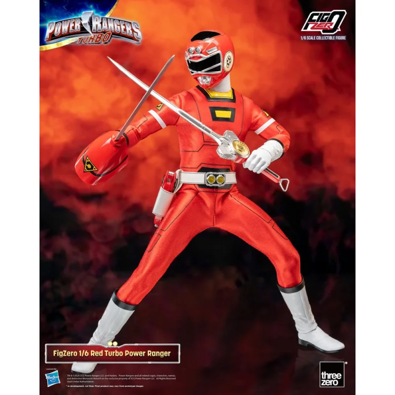 ThreeA Toys Power Rangers Turbo figurine FigZero 1/6 Red Turbo Power Ranger 30 cm