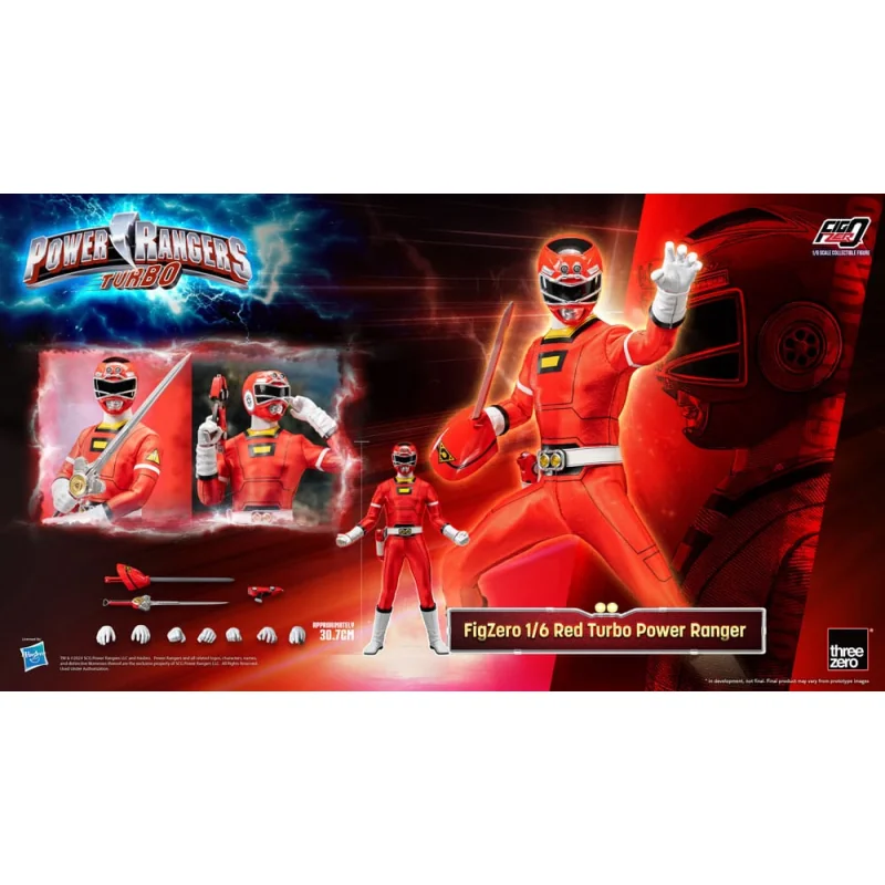 Power Rangers Turbo figurine FigZero 1/6 Red Turbo Power Ranger 30 cm