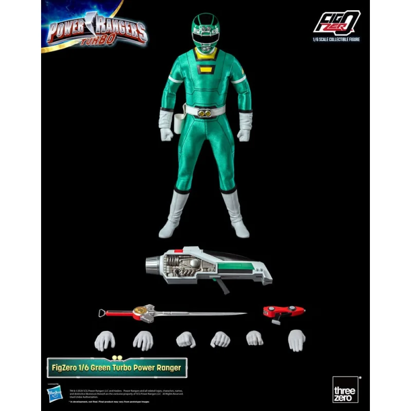 Figurine Power Rangers Turbo figurine FigZero 1/6 Green Turbo Power Ranger 30 cm