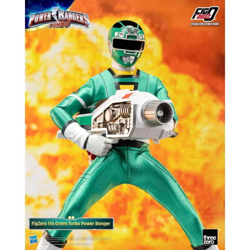 ThreeA Toys Power Rangers Turbo figurine FigZero 1/6 Green Turbo Power Ranger 30 cm