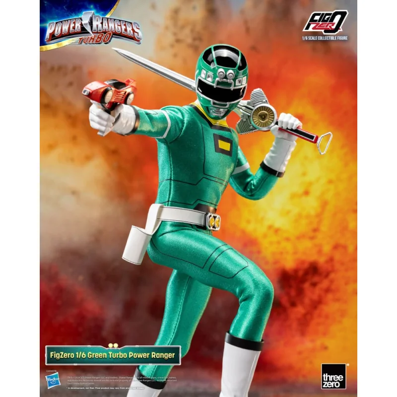 Power Rangers Turbo figurine FigZero 1/6 Green Turbo Power Ranger 30 cm