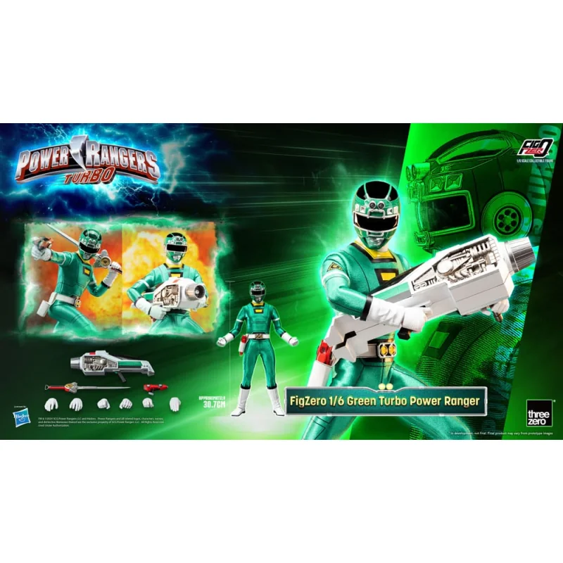 Power Rangers Turbo figurine FigZero 1/6 Green Turbo Power Ranger 30 cm