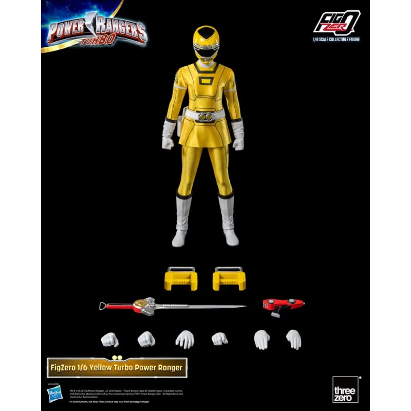 Figurine Power Rangers Turbo figurine FigZero 1/6 Yellow Turbo Power Ranger 30 cm