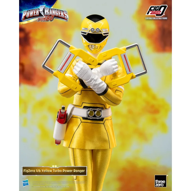 CO-103290 Power Rangers Turbo figurine FigZero 1/6 Yellow Turbo Power Ranger 30 cm