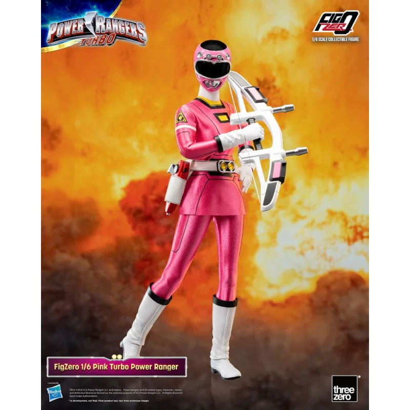 ThreeA Toys Power Rangers Turbo figurine FigZero 1/6 Pink Turbo Power Ranger 30 cm