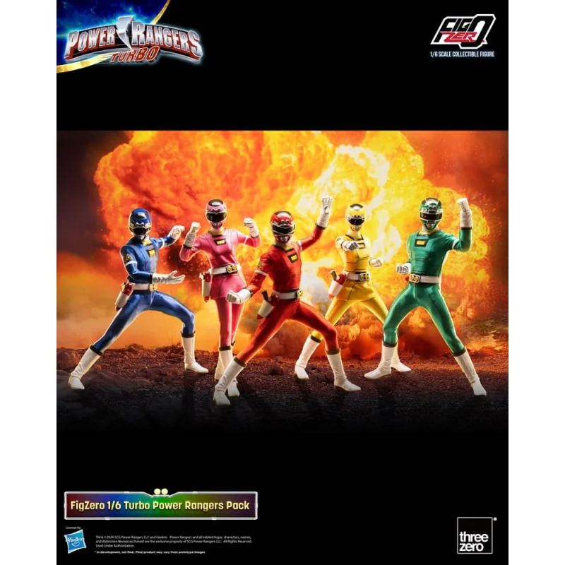 Statuette Power Rangers Turbo pack 5 figurines FigZero 1/6 Turbo Power Rangers 30 cm