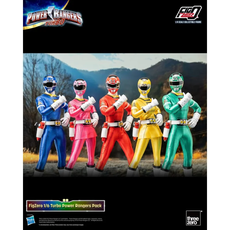 Statuette Power Rangers Turbo pack 5 figurines FigZero 1/6 Turbo Power Rangers 30 cm