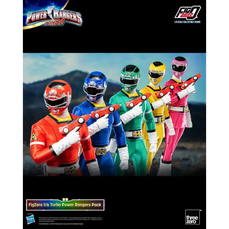 CO-103291 Power Rangers Turbo pack 5 figurines FigZero 1/6 Turbo Power Rangers 30 cm