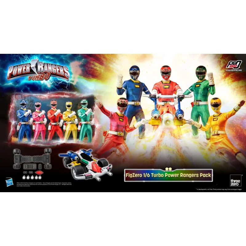 Power Rangers Turbo pack 5 figurines FigZero 1/6 Turbo Power Rangers 30 cm