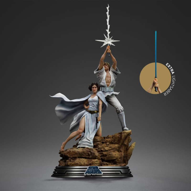 Star Wars statuette 1/10 Deluxe Art Scale Luke and Leia 41 cm