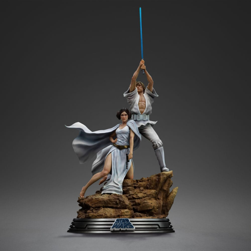 Star Wars statuette 1/10 Deluxe Art Scale Luke and Leia 41 cm