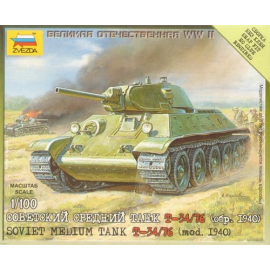Maquette militaire T-34 soviétique