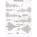 Décal Dassault Mirage 2000 DGA EV (flight trials) : Mirage 2000B N¬? 501 & Mirage 2000D N¬? 676 r?©f 