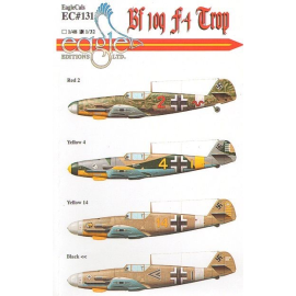 Décal Messerschmitt Bf 109F-4. Markings for Red 2 8./JG 27 Yellow 4 9./JG 27 Pilot: Obfw. Eberhard von Boremski Yellow 14 3./JG 