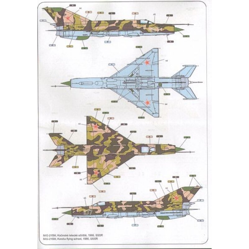 Décal Mikoyan MiG-21 MF/MFN/SM 