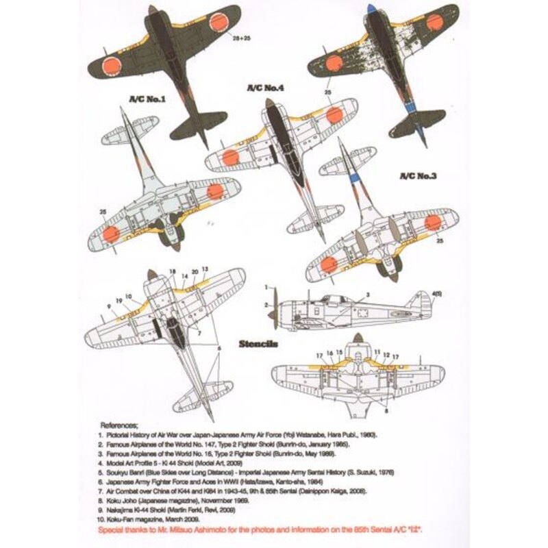 Décal Nakajima Ki-44 Part 3 