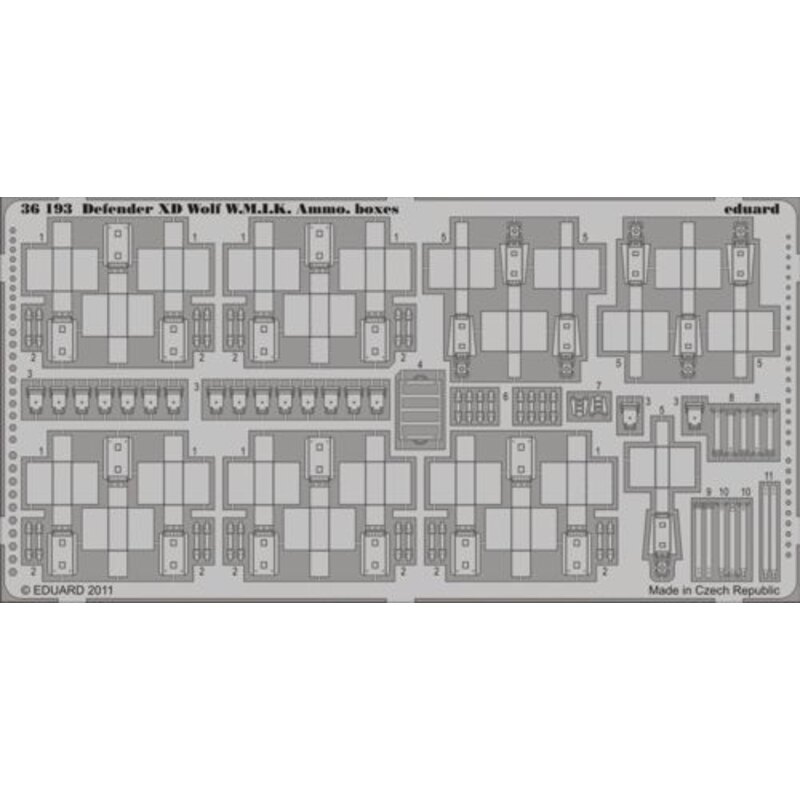 Defender XD Wolf W.M.I.K. Boîtes de munitions (conçu pour être utilisé avec les kits Hobby Boss)