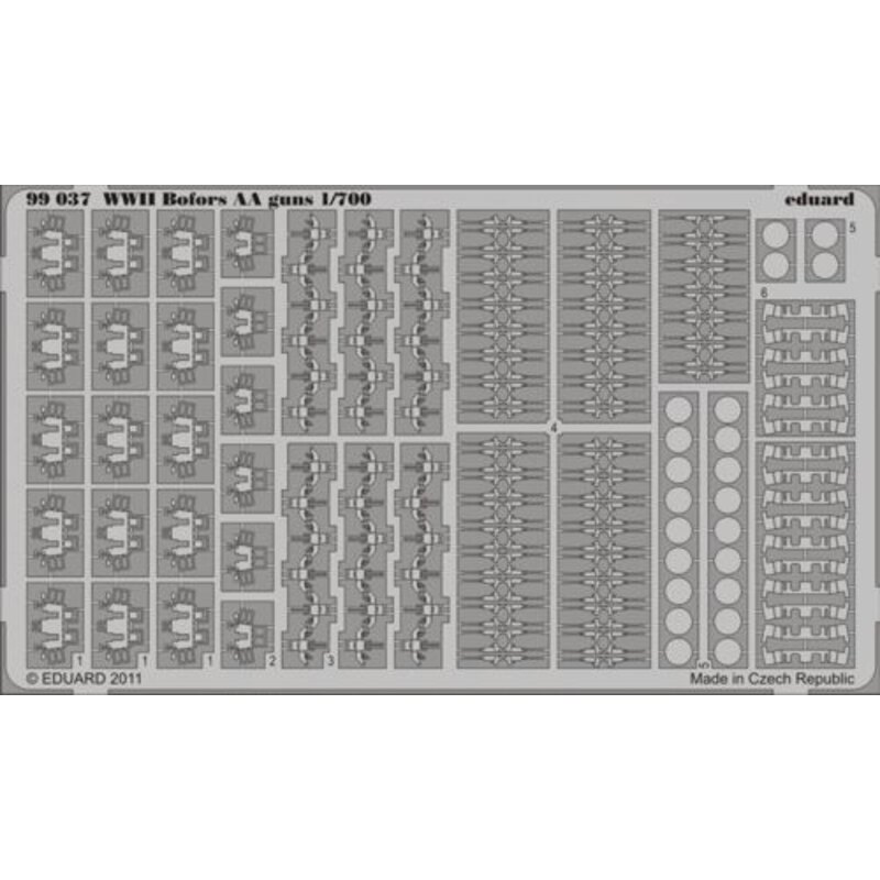 WWII canons Bofors AA 1/700