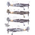 Décal Focke Wulf Fw 190D-9 Pt 2 (4) White 17 1/JG 2 RLM 75/76/83 Yellow 9 3/JG 2 RLM 757683 Black II Stab jg 2 RLM 74/75/76/83 