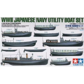 IJN Utility Boat Set. 17m Motor Launch x 2 15m Motor Launch x 2 12m Motor Launch x 4 11m Motor Launch x 2 8m Motor Launch x 2 7.