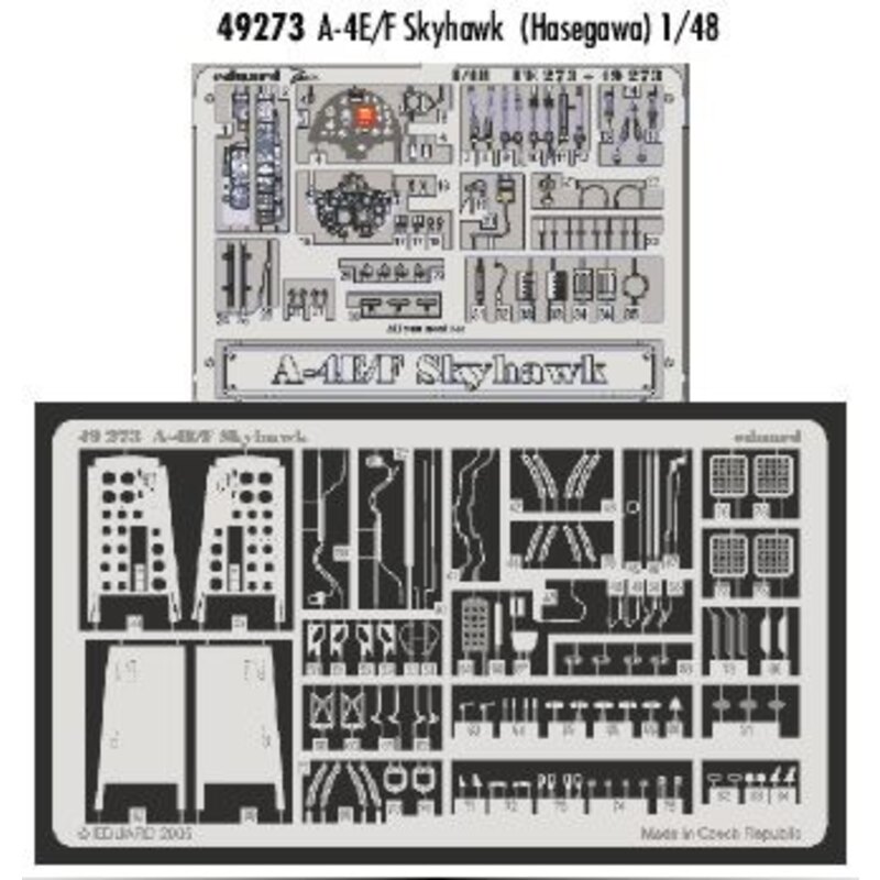 Douglas A-4E/F Skyhawk - pièces pré-peintes en couleur (pour maquettes Hasegawa) 