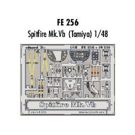 Kit de superdétail pour avions Supermarine Spitfire Mk. VB - pièces pré-peintes en couleur (pour maquettes Tamiya) Ce coffret Zo
