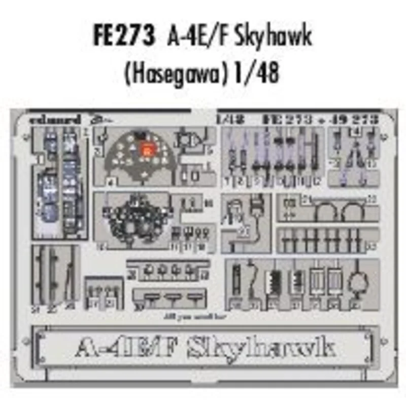 Douglas A-4E/F Skyhawk - pièces pré-peintes en couleur (pour maquettes Hasegawa) Ce coffret Zoom est une version simplifiée des 