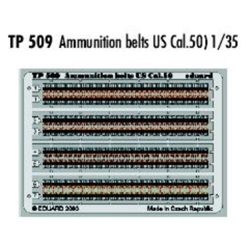 bandes de munition US Cal.50 pré-peintes en couleur 