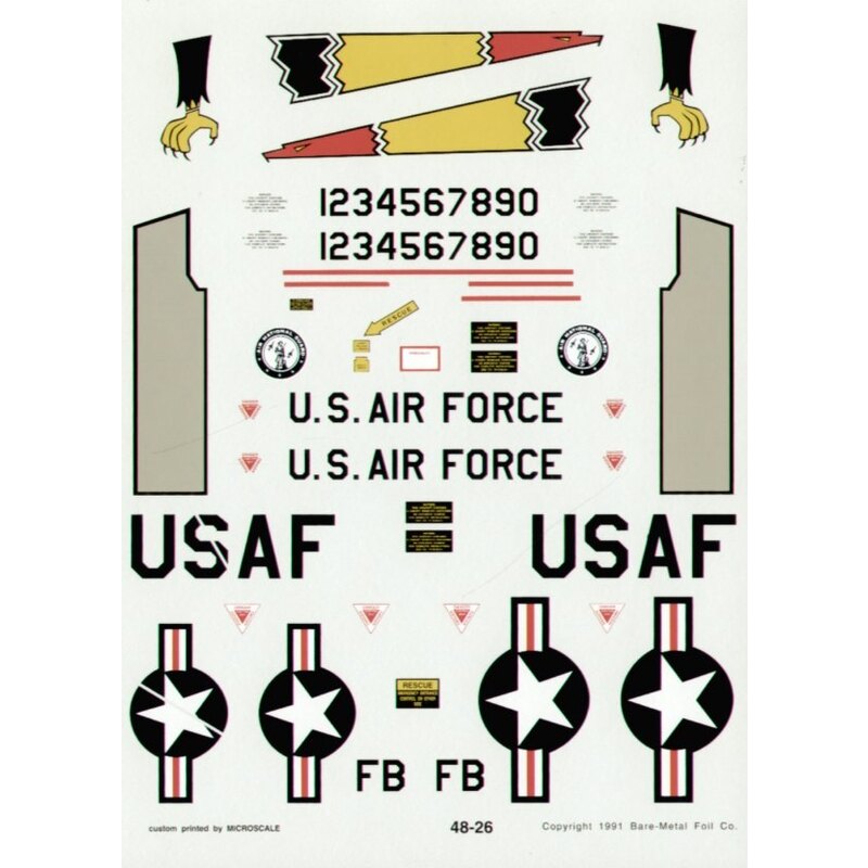 Décal McDonnell F-101B 136 FIS New York ANG Niagra Falls