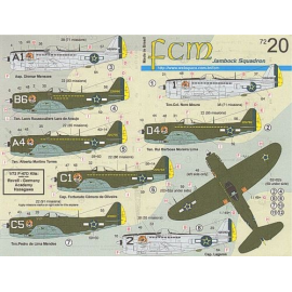 Décalcomanies pour avions mili Décal Re-printed! Brazilian Republic P-47D Thunderbolt Thunderbolts. Markings for any Republic P-