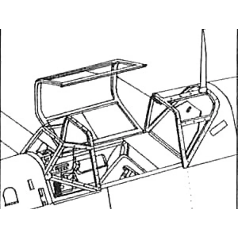 Verrière de Messerschmitt Bf 109E-1/3 (maquettes Airfix destinées à être utilisé) 