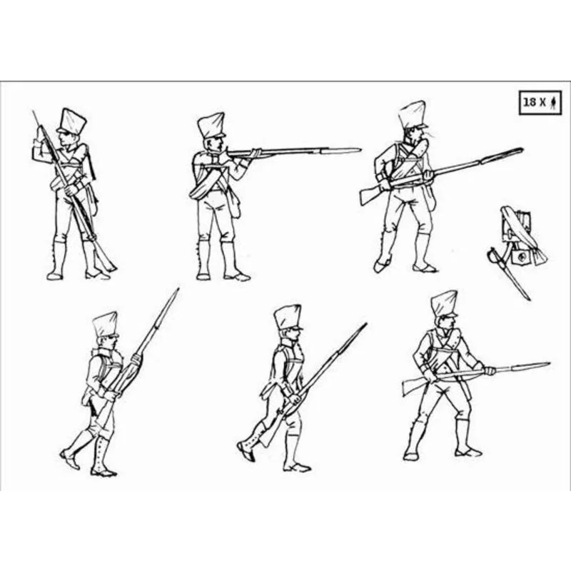 Infanterie prussienne (en poses d'action)