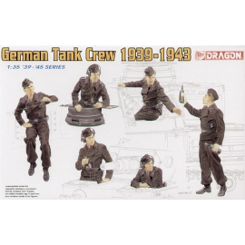 DN6375 Équipage de char allemand 1939-1943 x 6 figurines