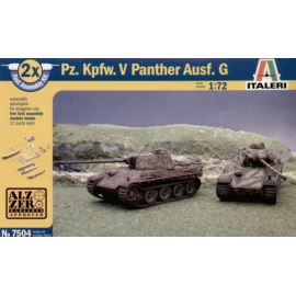  Pz.Kpfw.V Panther Ausf.G le Kit inclut 2 maquettes de char à clipser (snap together)