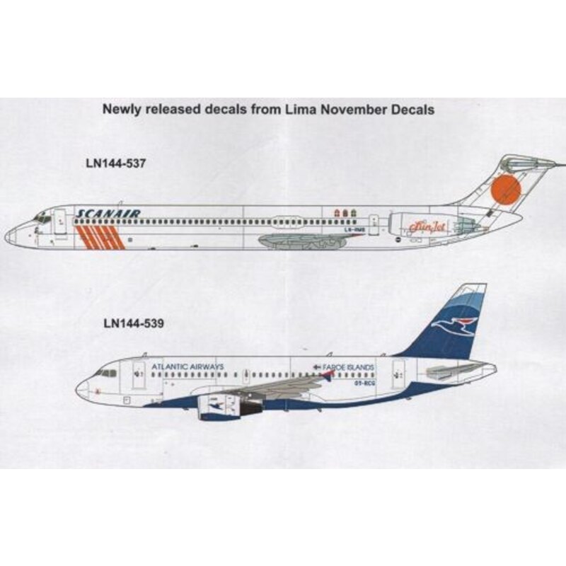 Décal Boeing 737-300 COLOR AIR -G-COLB/C (conçu pour les maquettes Minicraft et Skyline) 