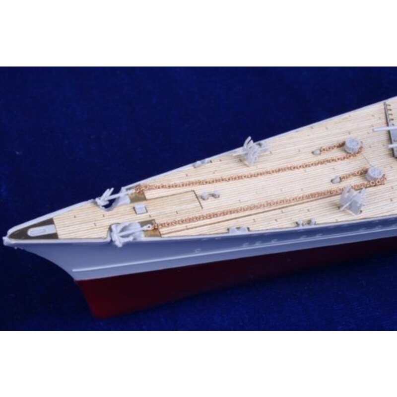 Kits de détail de bateaux PRINZ EUGEN pont en bois f (conçu pour les maquettes Trumpeter) 