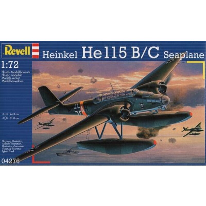 Maquette avion Heinkel He 115 Seaplane (ex Matchbox) 