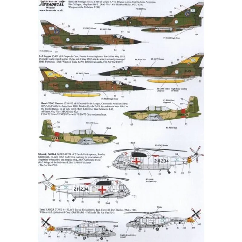 Décal Back in stock. Guerre des malouines 1982 Argentina (11) Douglas A-4B Skyhawk (A-4P) C-212 Grupo 5 (sank HMS Coventry) ; (A