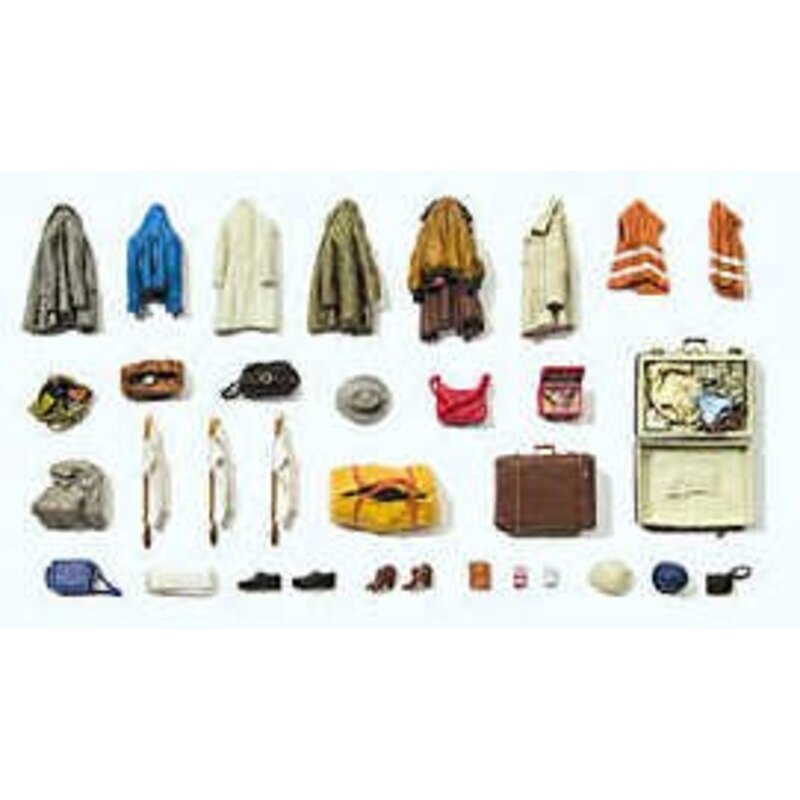 Figurine Vêtements divers, vestes, chaussures, sacs...
