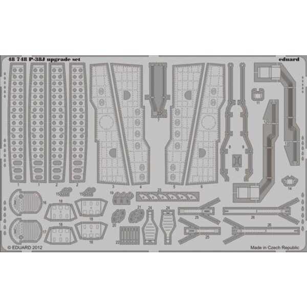 Accessoire avion Eduard Lockheed P-38F / G Lightning ESSENTIAL 1/48  (conçu