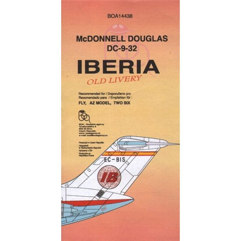 Décal McDonnell-Douglas DC-9-32 Iberia Old Livery