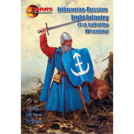 Figurine Lithuanian-Russian light infantry 1st half XV c. 48 figures