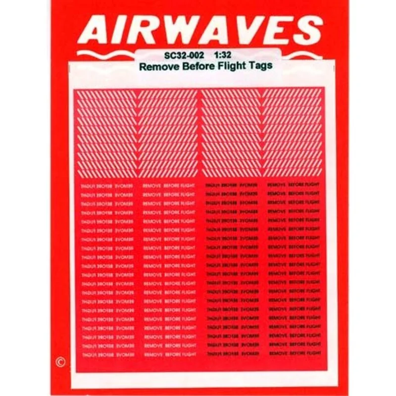 Remove Before Flight Tags 150 paper flags re-released