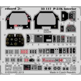 North-American P-51K Mustang interior (self adhesive) (designed to be used with Tamiya kits)