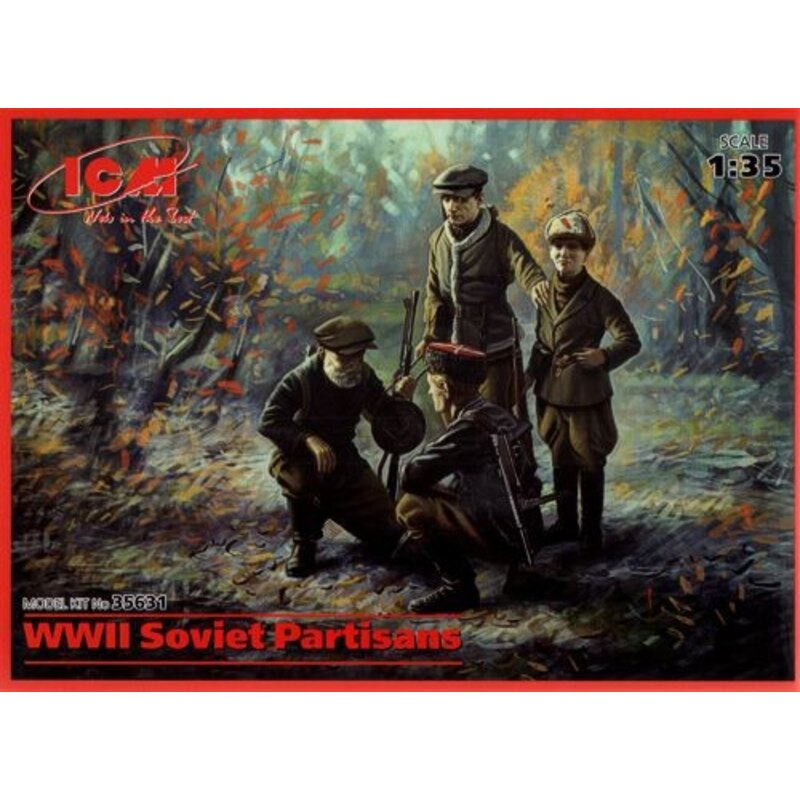 Partisans soviétiques de la seconde Guerre mondiale partisans soviétiques (4 figurines)