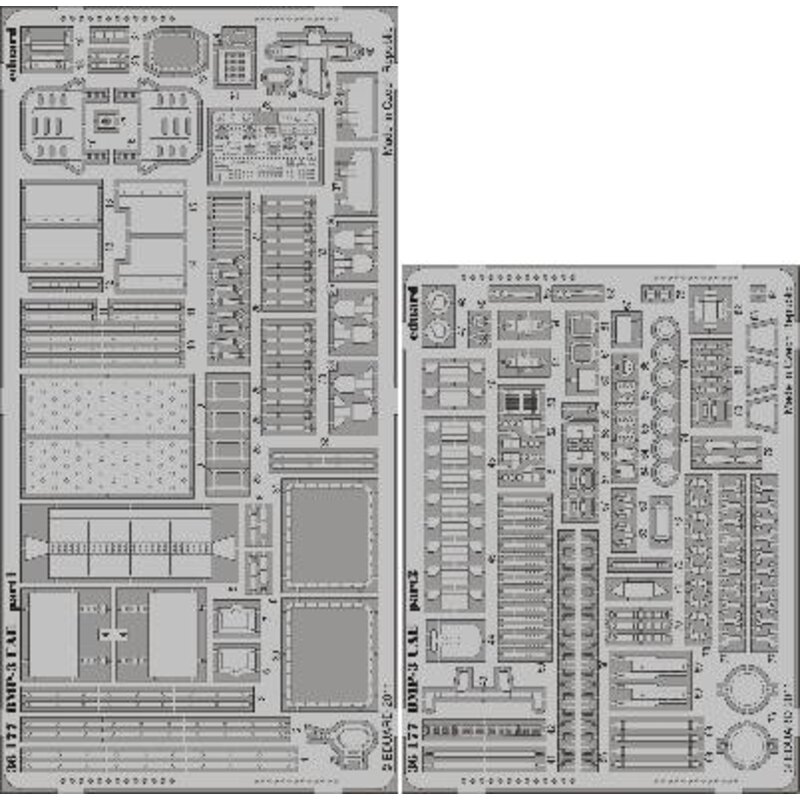 Kits de superdétail pour véhic BMP-3 UAE (pour les maquettes Trumpeter) 