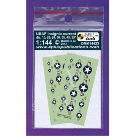 Décal U.S. Insignia current 2 sets 1/144 - 1 Mark K14423 Guide
