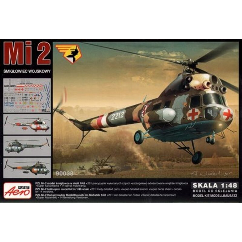 Maquette avion Mil Mi-2 Army Helicopter 1/48 - 90038 Aeroplast