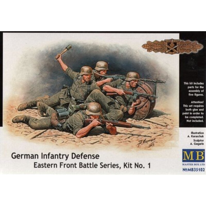 German Infantry Eastern Front Battle Series Kit No.1 1/35 - Master Box 35102