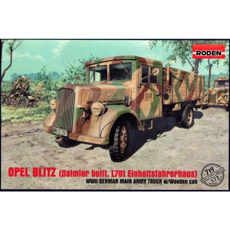 Maquette Opel Blitz (Daimler-Benz L701) with Wooden Cab